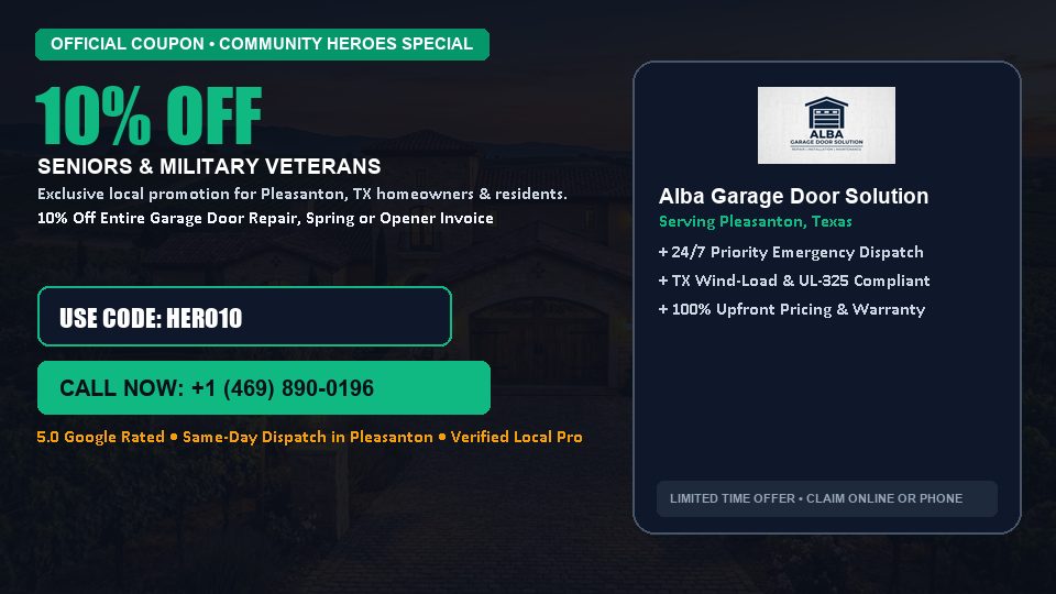 Alba Garage Door Solution 10% OFF Seniors & Military Veterans